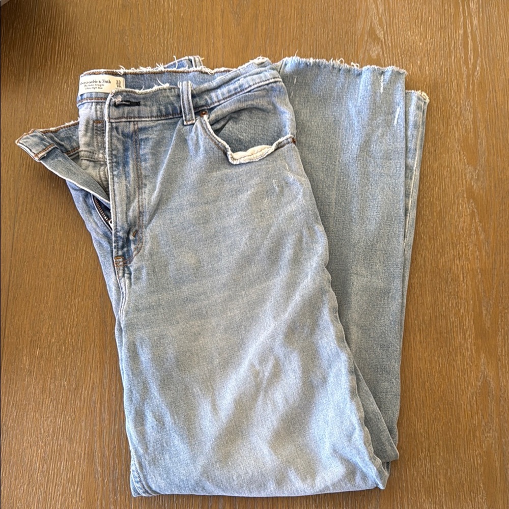 Abercrombie & Fitch Blue Straight Jeans